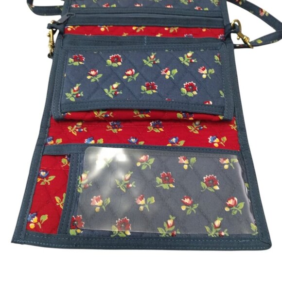 OK Floral Quilted Crossbody Fabric Purse With Adjustable Strap Cottagecore - Picture 4 of 5